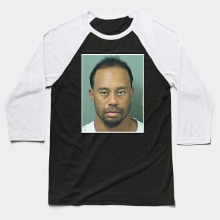 Tiger Woods Mugshot Baseball T-Shirt